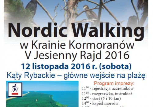 Jesienny rajd Nordic Walking w Krainie Kormoranów
