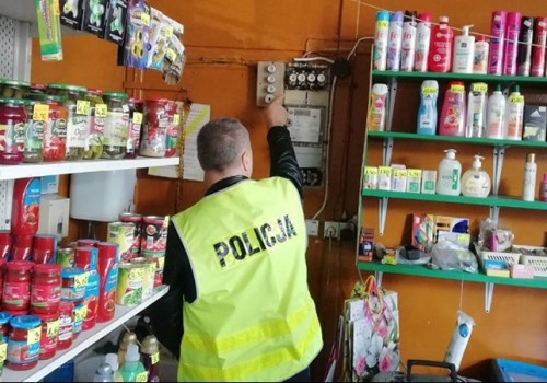 Kradzież prądu w sklepie spożywczym na terenie gminy Sztutowo