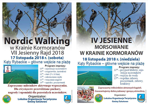 Rajd Nordic Walking i Morsowanie w Kątach Rybackich 17 i 18.11.2018
