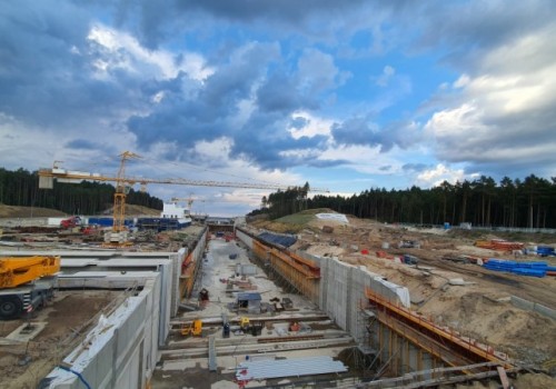 Nowe zdjęcia z budowy Przekopu Mierzei Wiślanej - SIERPIEŃ 2021