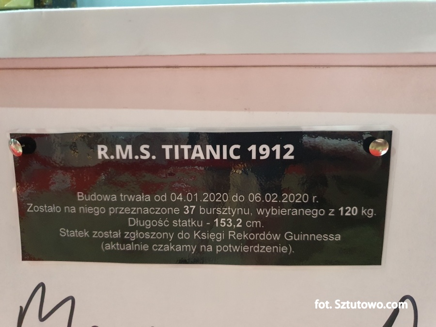  Tomasz Ołdziejewski i Titanic z bursztynu w Księdze Rekordów Guinessa, fot. 5/5