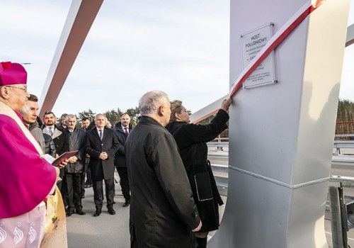Jarosław Kaczyński na uroczystości nazwania Mostu Południowego na Przekopie Mierzei imienia posła Jerzego Wilka