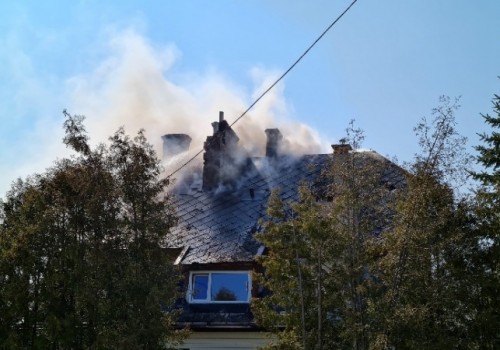 Pożar budynku mieszkalnego w Sztutowie