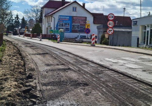 Postęp remontu drogi wojewódzkiej 501 - 02.04.2023 - ZDJĘCIA