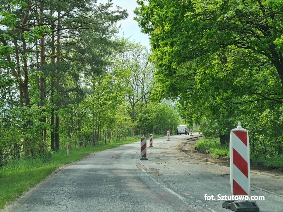 Raport z remontu drogi wojewódzkiej 501 - Stegna, Sztutowo, Krynica Morska, fot. 36/92